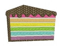 Stickdatei - Regenbogenkuchen